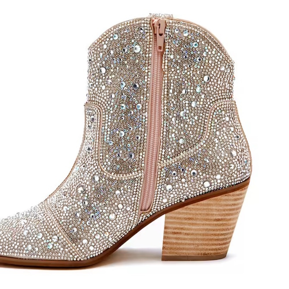 Mattise Rhinestone Booties - Picture 2 of 3